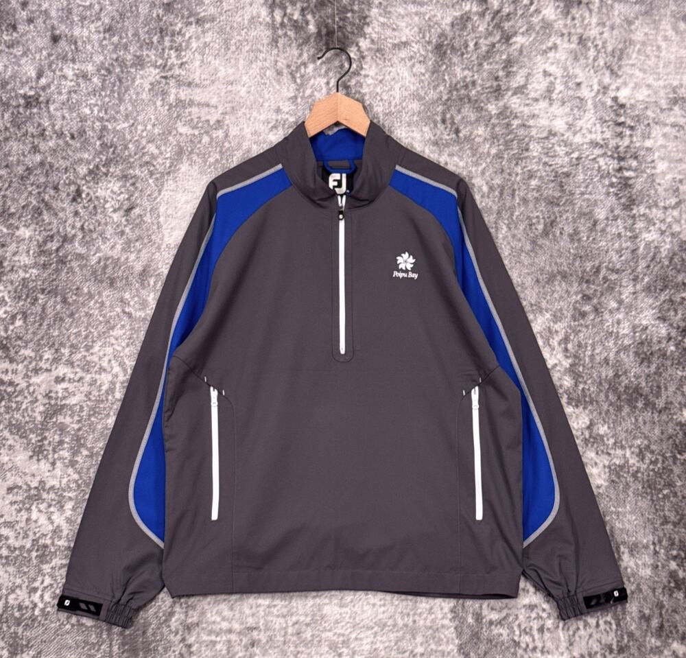 FootJoy Wind Shirt 1/4 Zip Medium Mens Poipu Bay Golf Long Sleeve Lightweight
